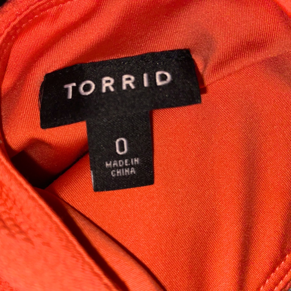 Orange TORRID sundress. One Size Fits Most. Hits right above the knee.